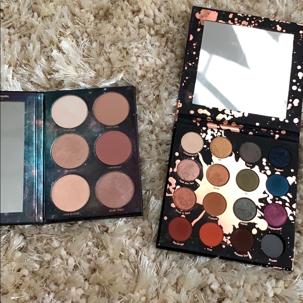 Lorac face palette / colourpop perception palette